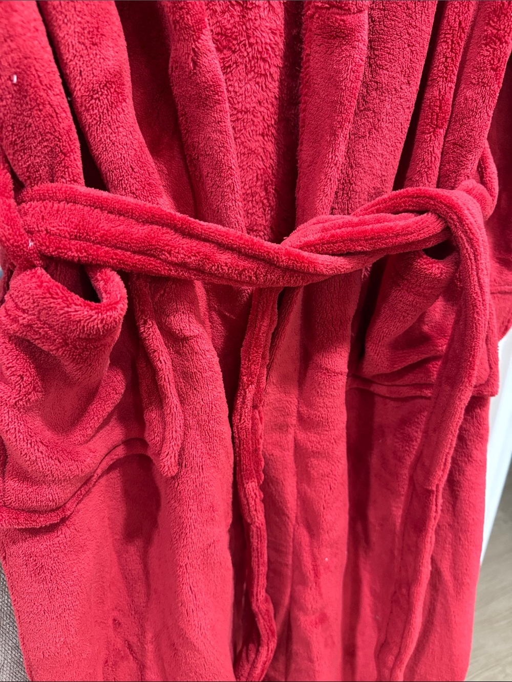 Luxury Spa Robe - Deep Red - Picture 7 of 8
